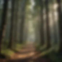 A lush forest symbolizing biodiversity and the importance of trees