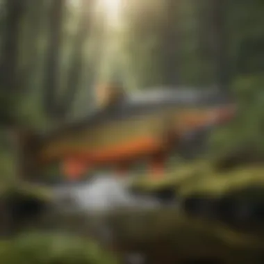 Understanding the Life Cycle of Brook Trout Detailed illustration of the brook trout's life cycle