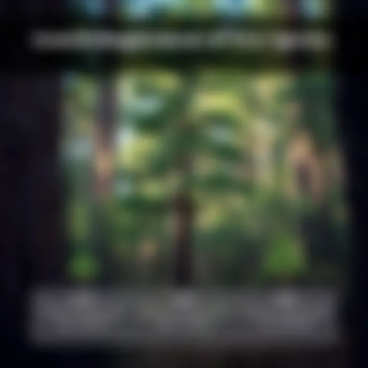 Growth Requirements of Tree Species Infographic detailing growth requirements for various tree species