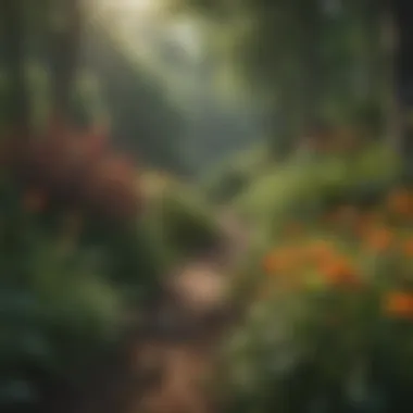 Close-up of various native plant species found in the park, highlighting its rich biodiversity.