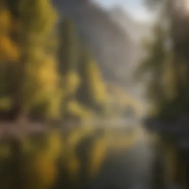 Scenic view of a Colorado river with anglers casting lines