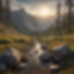 A breathtaking view of the Sierra Nevada mountains along the Pacific Crest Trail