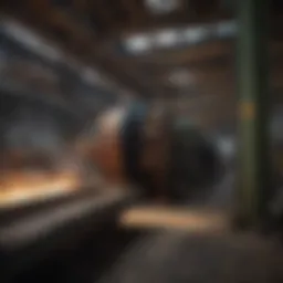 Interior view of a modern Canadian sawmill showcasing advanced machinery