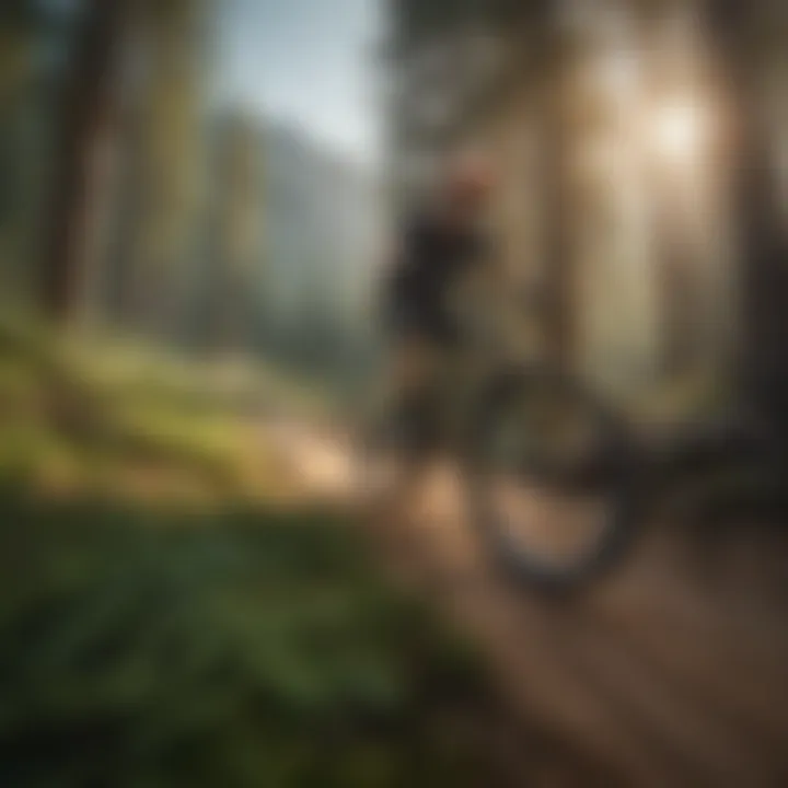 A group engaged in mountain biking along scenic trails.