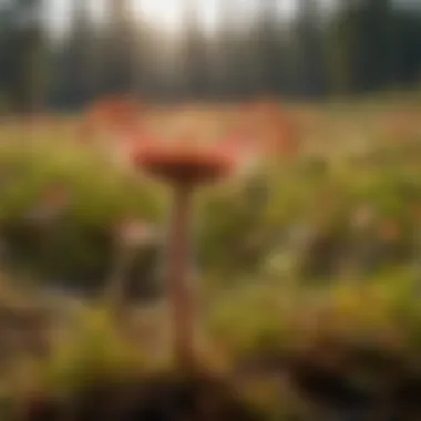 Sundew in its natural habitat, illustrating its ecological environment