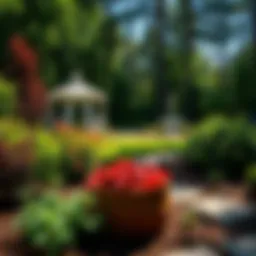 Beautifully landscaped yard promoting a tick-free environment