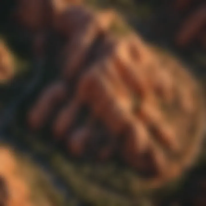 Aerial view of Sedona's red rock formations