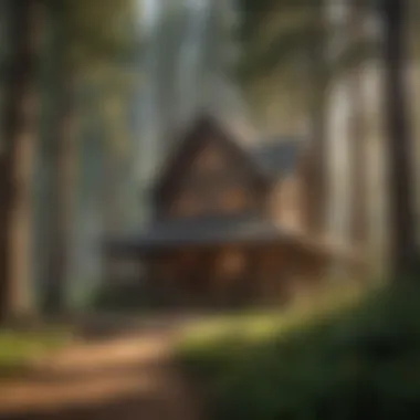 Nature's Retreat A cozy cabin nestled among towering pines