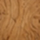 Close-up of Alaskan Yellow Cedar wood grain showcasing its intricate patterns