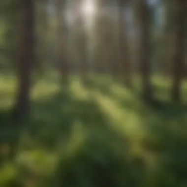 A breathtaking view of a Colorado forest showcasing diverse tree species.