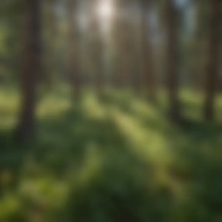 A breathtaking view of a Colorado forest showcasing diverse tree species.