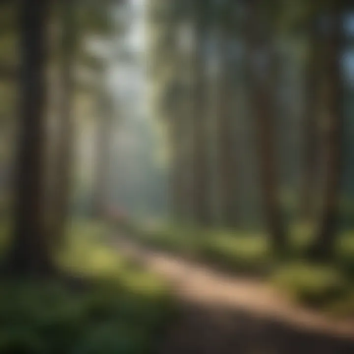 A workshop taking place at a visitor center focused on sustainable forestry practices.