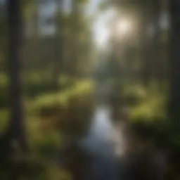 Scenic view of Itasca State Park showcasing lush forests and tranquil waters