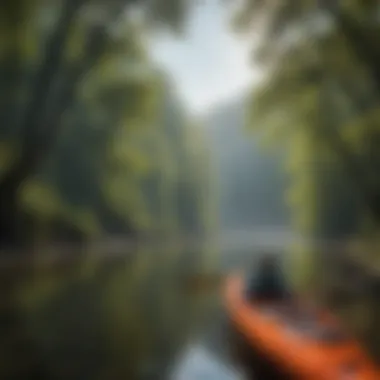 Kayaking along scenic riverbanks in Kentucky