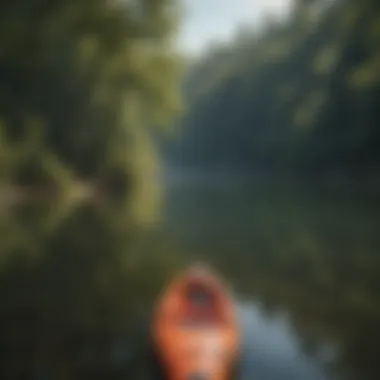 A tranquil lake setting for peaceful kayaking experiences