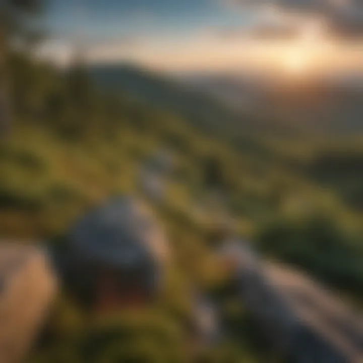 A breathtaking vista from the summit of a Killington trail.