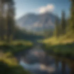 Panoramic view of Mt. St. Helens