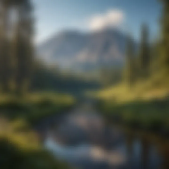 Panoramic view of Mt. St. Helens