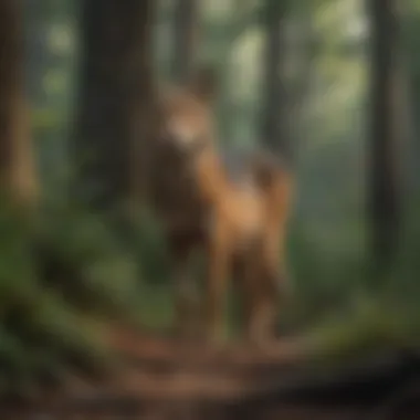 Wildlife thriving around a coastal campsite