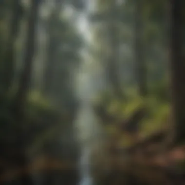 A panoramic view of a tranquil landscape within Ocala National Forest