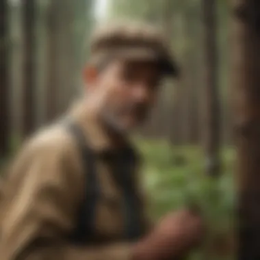 A diverse group of professionals engaged in reforestation efforts