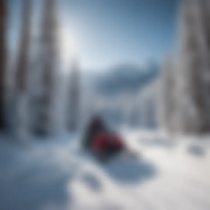 Scenic snow-covered landscape in Leavenworth