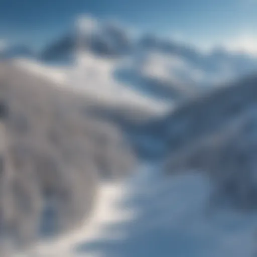 A breathtaking view of the Chugach Mountains covered in fresh snow