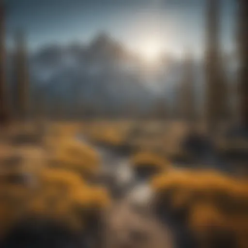 Majestic mountain range in the Eastern Sierra