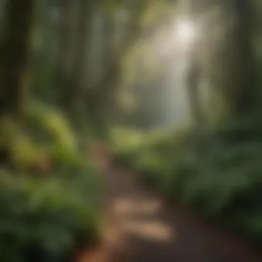 Diverse flora along the hiking path