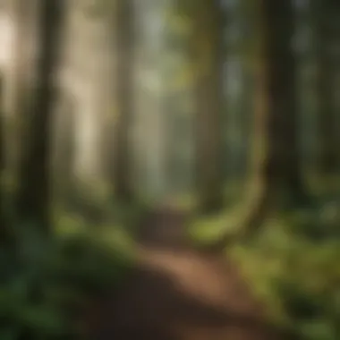 Lush Forest Trail at Lake Quinault Lush forest trail at Lake Quinault