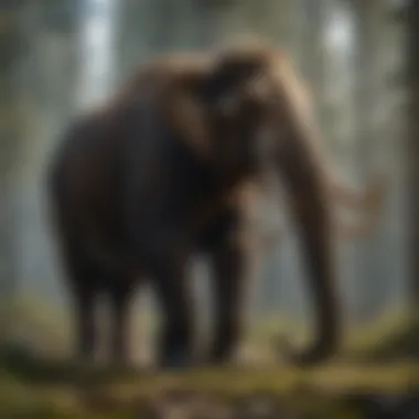 Revival of Mammoth Traits Visual representation of current conservation efforts to revive mammoth traits