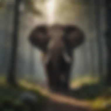 Ecological Role of Mammoths Illustration showcasing the ecological impact of mammoths