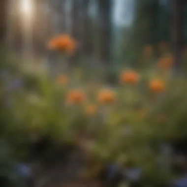 Close-up of unique wildflower species native to the region