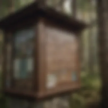 Close-up of signage at Polebridge Ranger Station indicating its historical significance