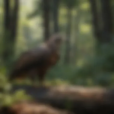 A diverse ecosystem showcasing wildlife along one of the park's trails