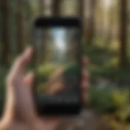 User navigating the Umpqua Mobile App interface