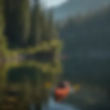 Kayaking on the calm waters of Priest Lake