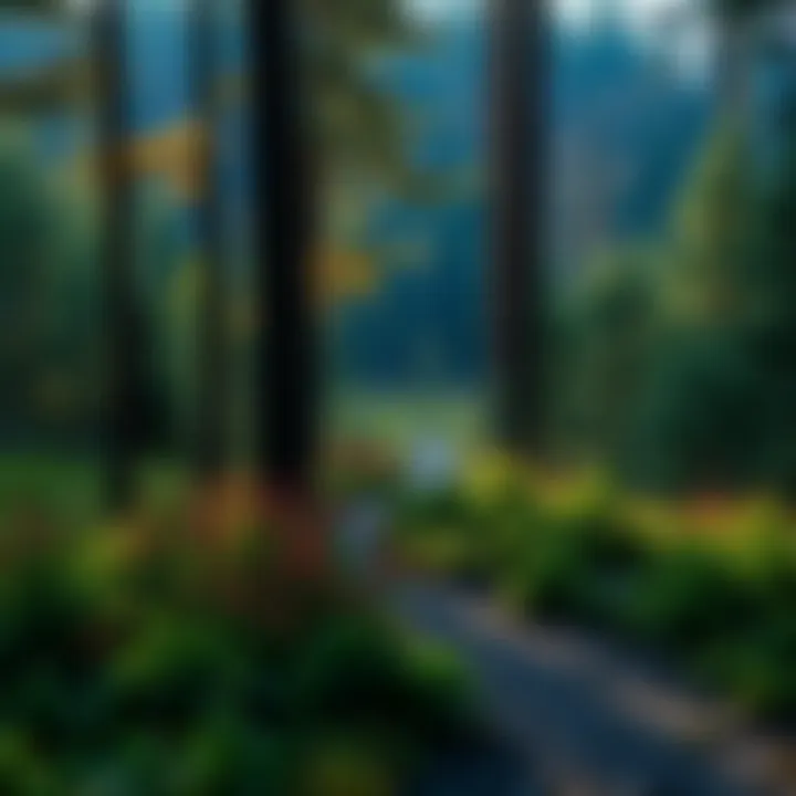 Tranquil Forest Landscape A tranquil forest landscape showcasing diverse flora and fauna in Voyageur North