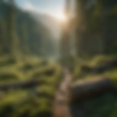 A panoramic view of the Green Mountains showcasing diverse forestry landscapes