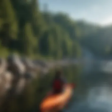 Visitors engaging in recreational activities such as kayaking on High Rock Lake