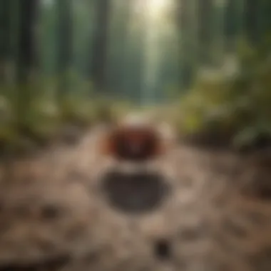 Ticks in Their Natural Habitat Close-up of ticks in the wilderness