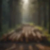 Scenic view of Washington forests showcasing logging activity