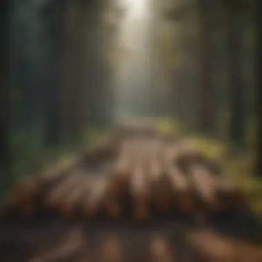 Scenic View of Logging in Washington Scenic view of Washington forests showcasing logging activity