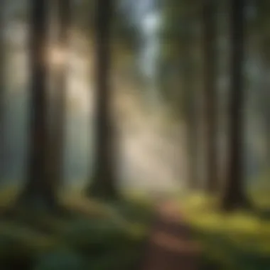 Diversity in Forest Ecosystems A dense forest showcasing the diversity of tree species contributing to carbon storage.