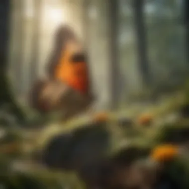 Impact on Ecosystem An ecosystem highlighting the impact of butterfly migrations on biodiversity.