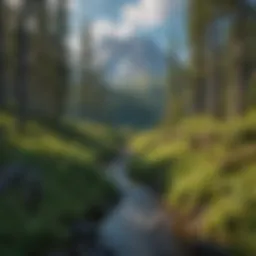 Breathtaking view of Mt. St. Helens landscape