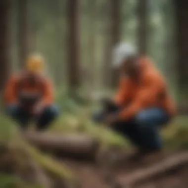 Forestry Engineering Education Students engaged in a forestry engineering class setting