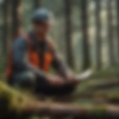 Environmental Assessment in Forestry A forestry engineer conducting an environmental assessment