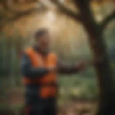 An expert demonstrating proper pruning techniques