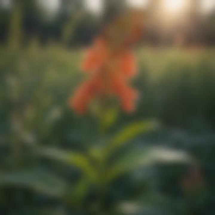 Prairie milkweed plant in its natural habitat showcasing biodiversity